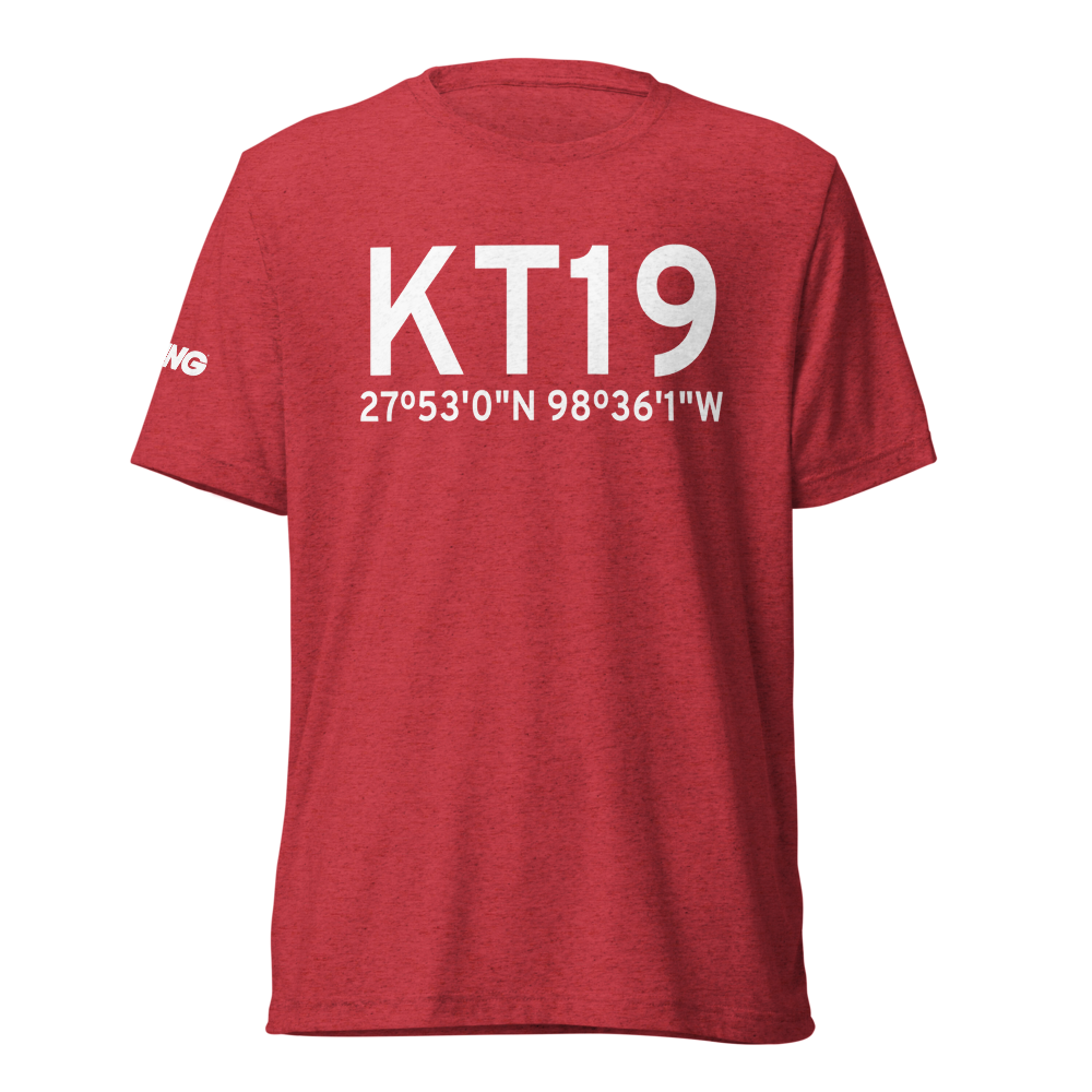 Duval Freer Airport (KT19) ICAO Tri-blend T-Shirt 