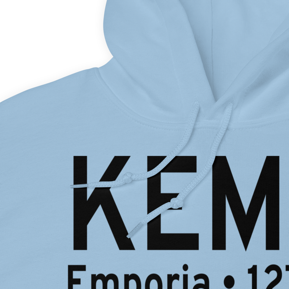 Emporia Greensville Regional Airport (KEMV) ICAO Hoodie Sweatshirt 