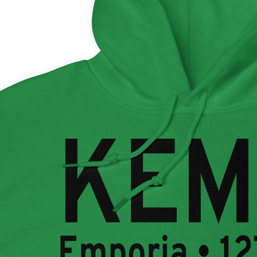 Emporia Greensville Regional Airport (KEMV) ICAO Hoodie Sweatshirt 