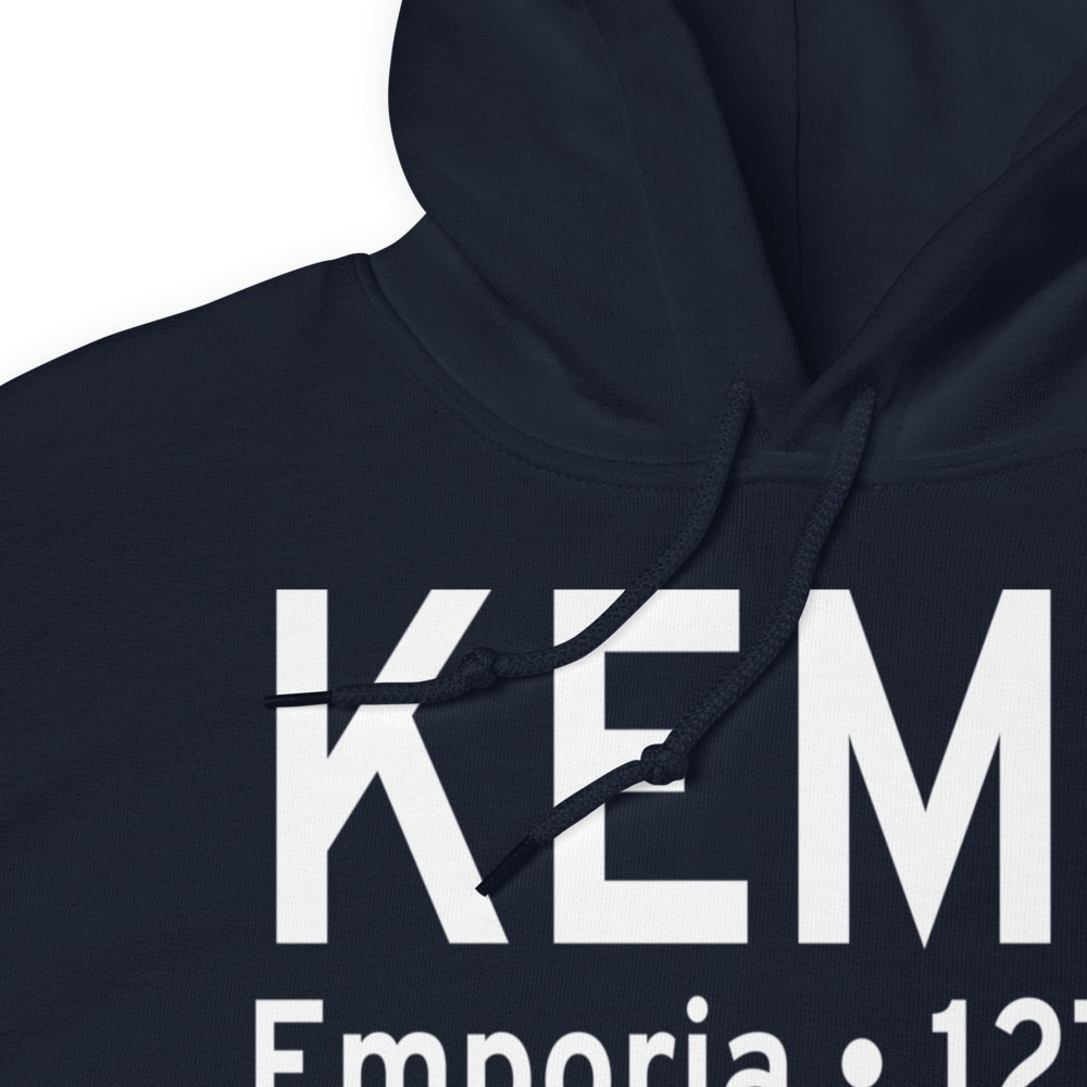 Emporia Greensville Regional Airport (KEMV) ICAO Hoodie Sweatshirt 