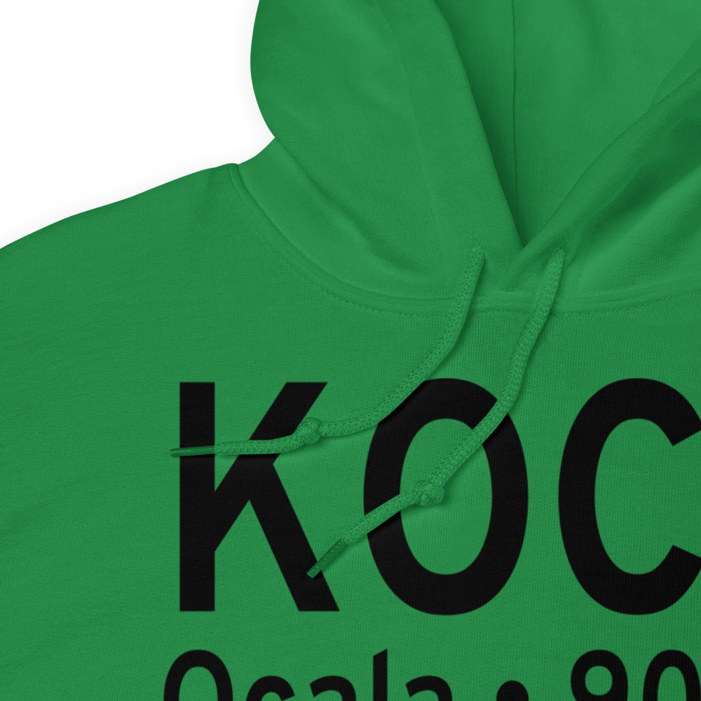 Ocala International Airport - Jim Taylor Field (KOCF) ICAO Hoodie Sweatshirt 