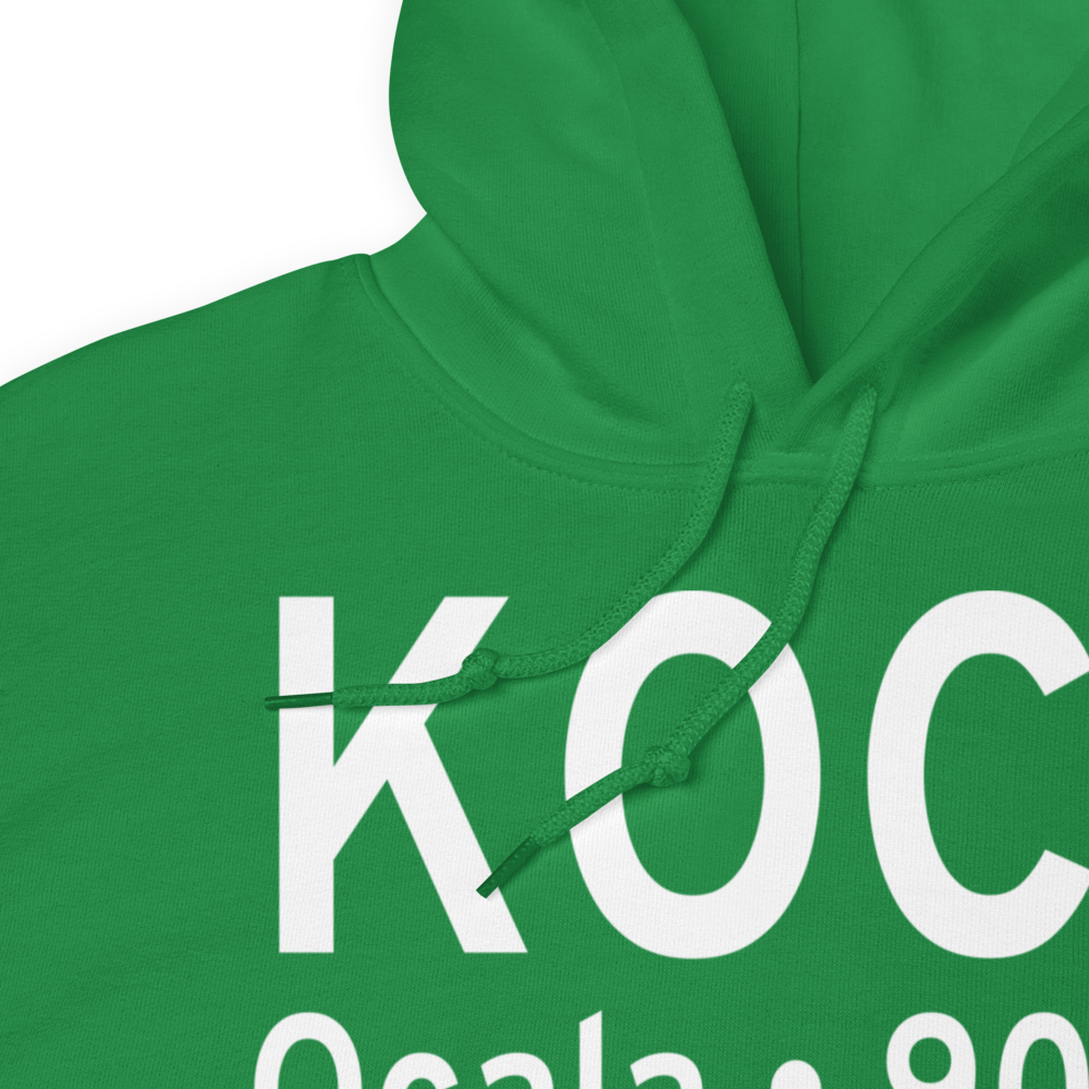 Ocala International Airport - Jim Taylor Field (KOCF) ICAO Hoodie Sweatshirt 