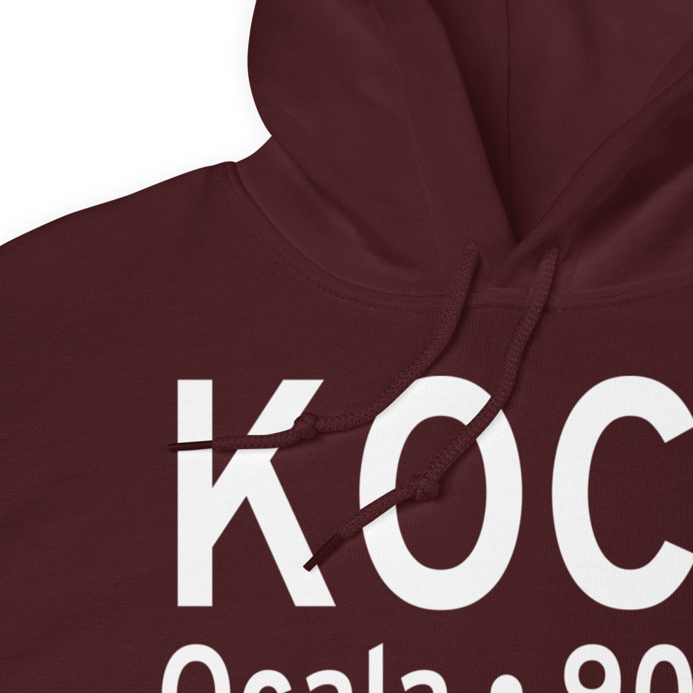 Ocala International Airport - Jim Taylor Field (KOCF) ICAO Hoodie Sweatshirt 