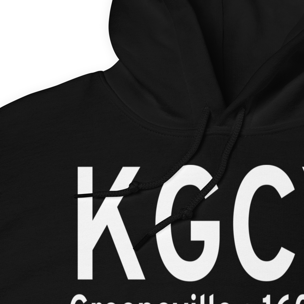 Greeneville-Greene County Municipal Airport (KGCY) ICAO Hoodie Sweatshirt 