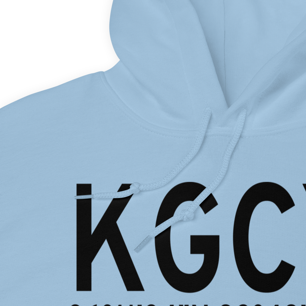 Greeneville-Greene County Municipal Airport (KGCY) ICAO Hoodie Sweatshirt 
