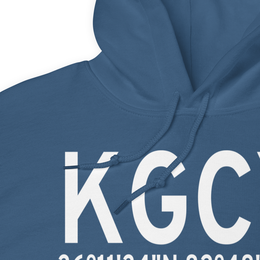 Greeneville-Greene County Municipal Airport (KGCY) ICAO Hoodie Sweatshirt 