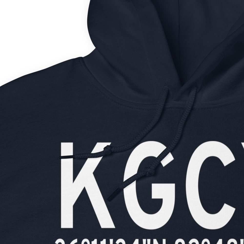 Greeneville-Greene County Municipal Airport (KGCY) ICAO Hoodie Sweatshirt 