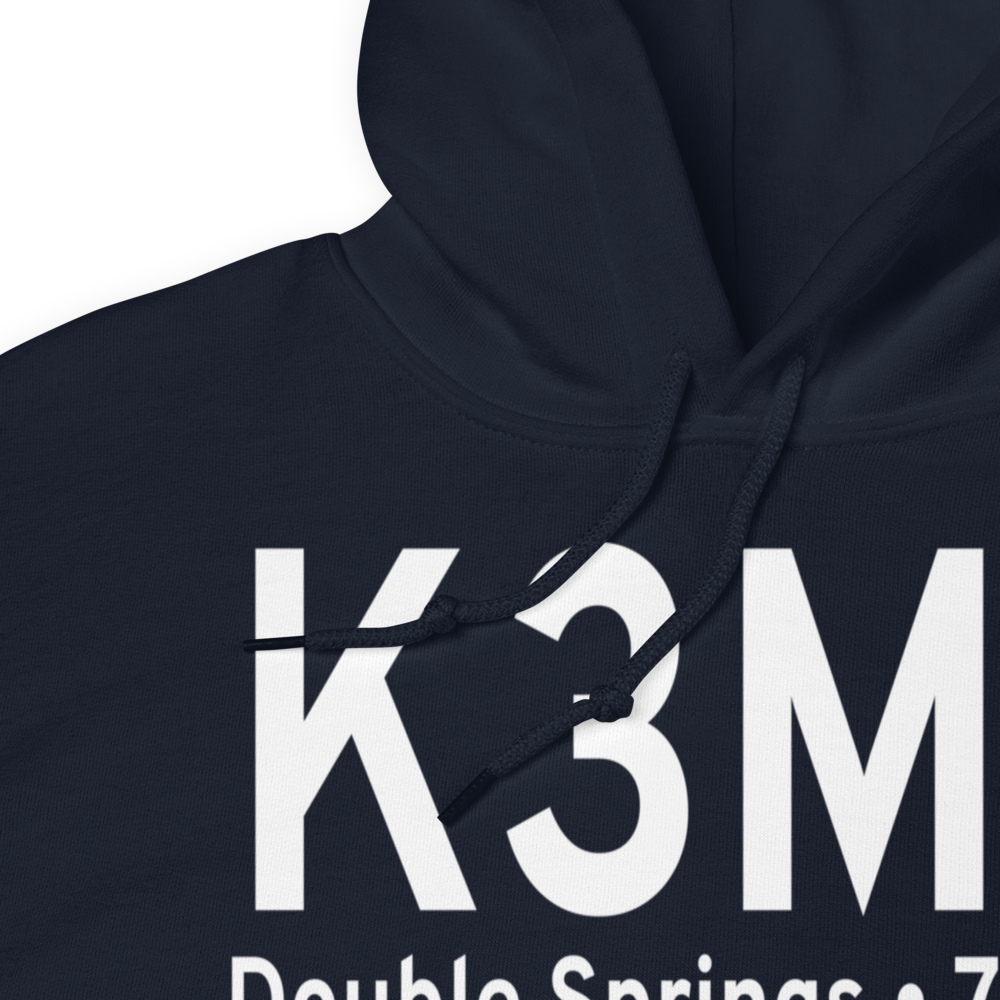Double Springs/Winston County Airport (K3M2) ICAO Hoodie Sweatshirt 