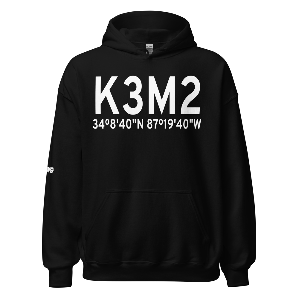 Double Springs/Winston County Airport (K3M2) ICAO Hoodie Sweatshirt 