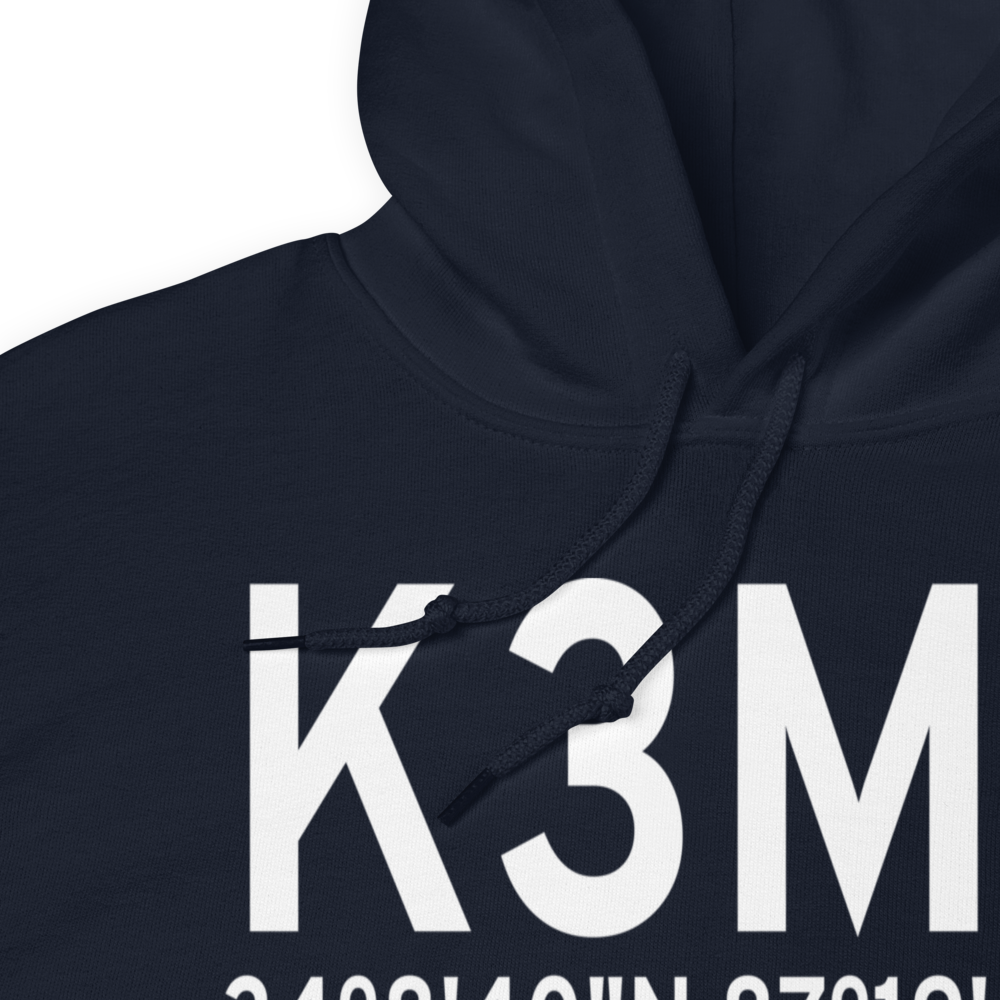 Double Springs/Winston County Airport (K3M2) ICAO Hoodie Sweatshirt 