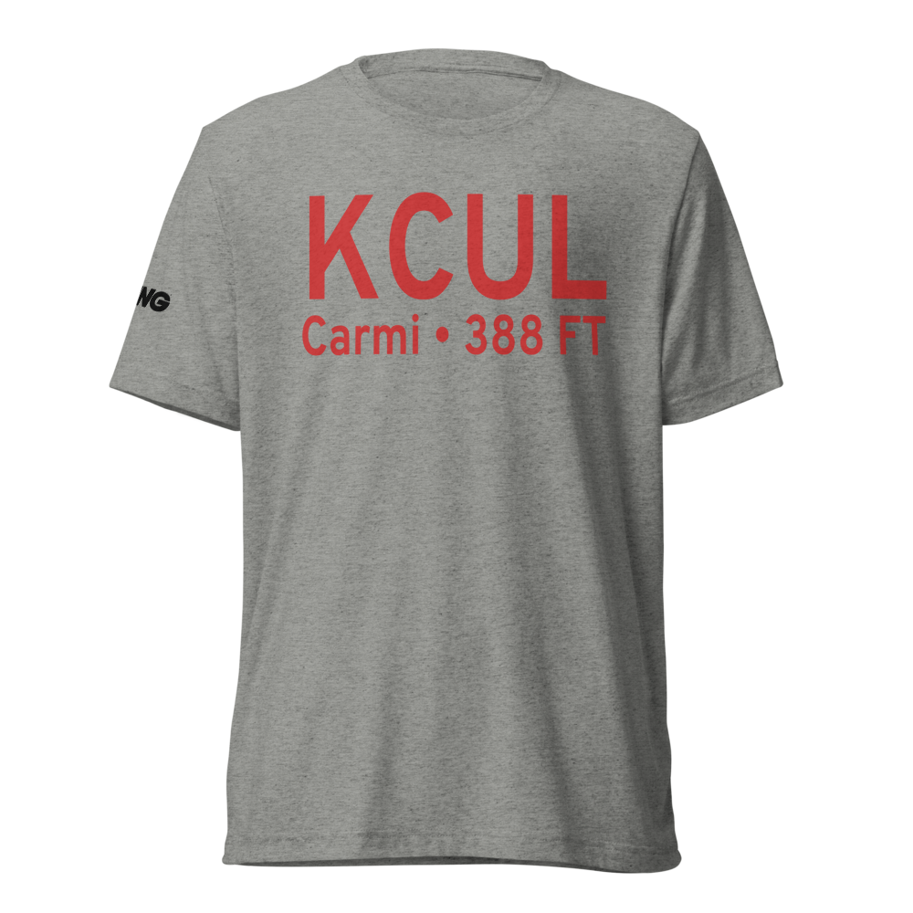 Carmi Municipal Airport (KCUL) ICAO Tri-blend T-Shirt 