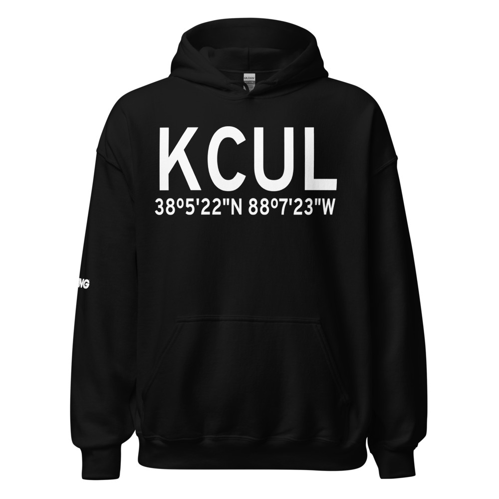 Carmi Municipal Airport (KCUL) ICAO Hoodie Sweatshirt 