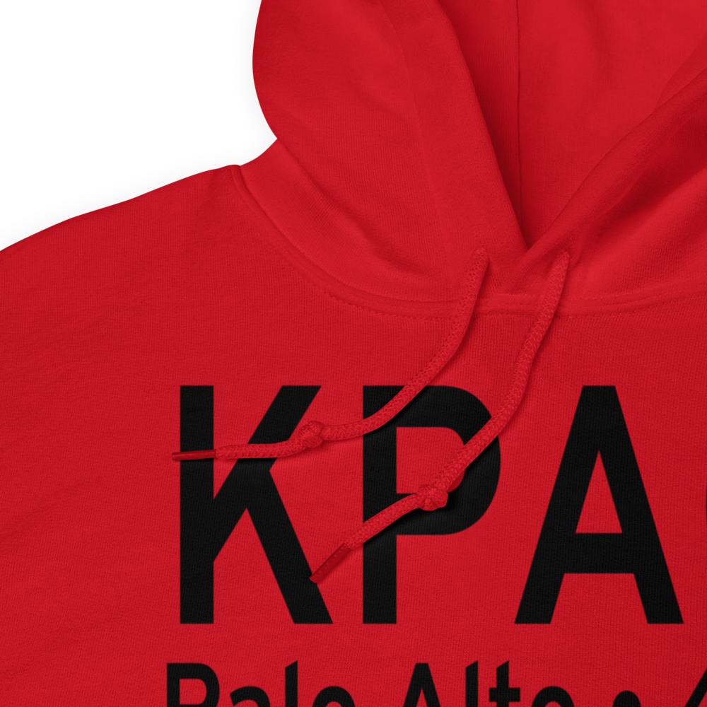 Palo Alto Airport of Santa Clara County (KPAO) ICAO Hoodie Sweatshirt 