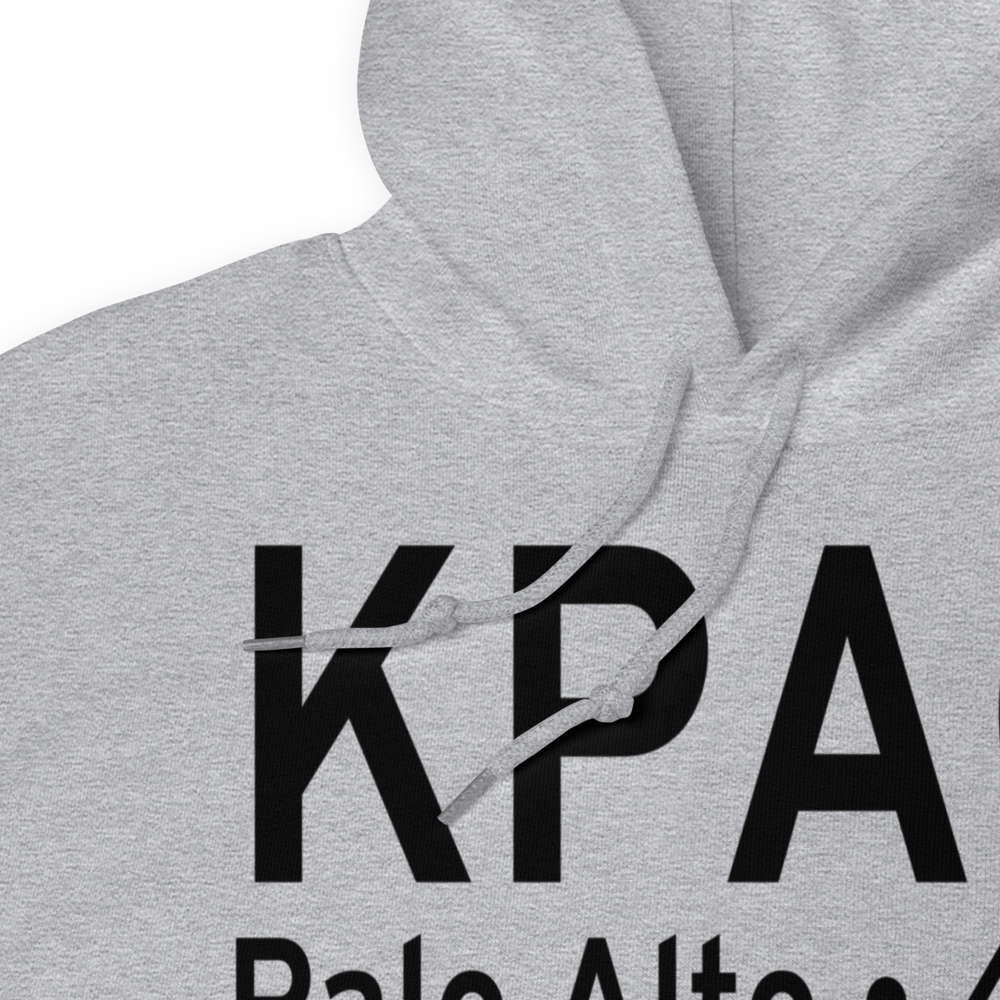 Palo Alto Airport of Santa Clara County (KPAO) ICAO Hoodie Sweatshirt 