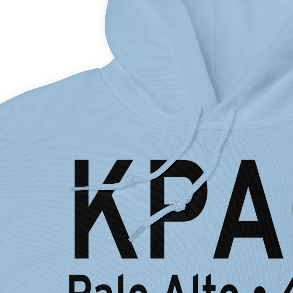 Palo Alto Airport of Santa Clara County (KPAO) ICAO Hoodie Sweatshirt 