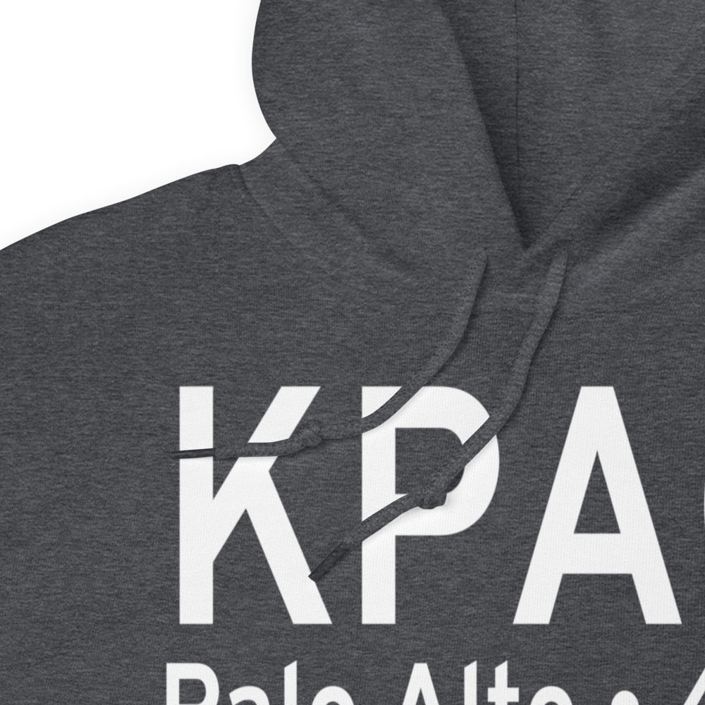 Palo Alto Airport of Santa Clara County (KPAO) ICAO Hoodie Sweatshirt 