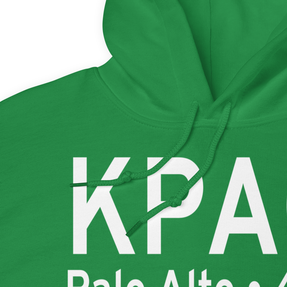 Palo Alto Airport of Santa Clara County (KPAO) ICAO Hoodie Sweatshirt 
