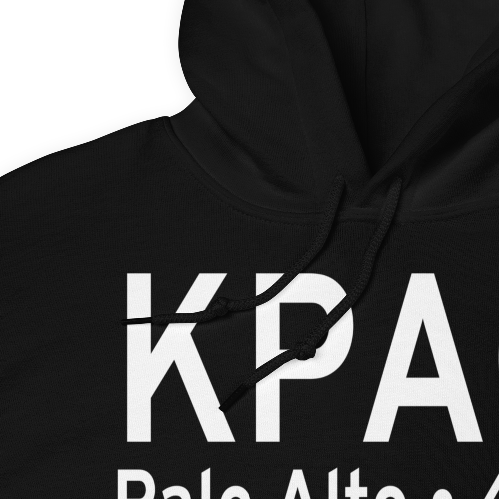 Palo Alto Airport of Santa Clara County (KPAO) ICAO Hoodie Sweatshirt 