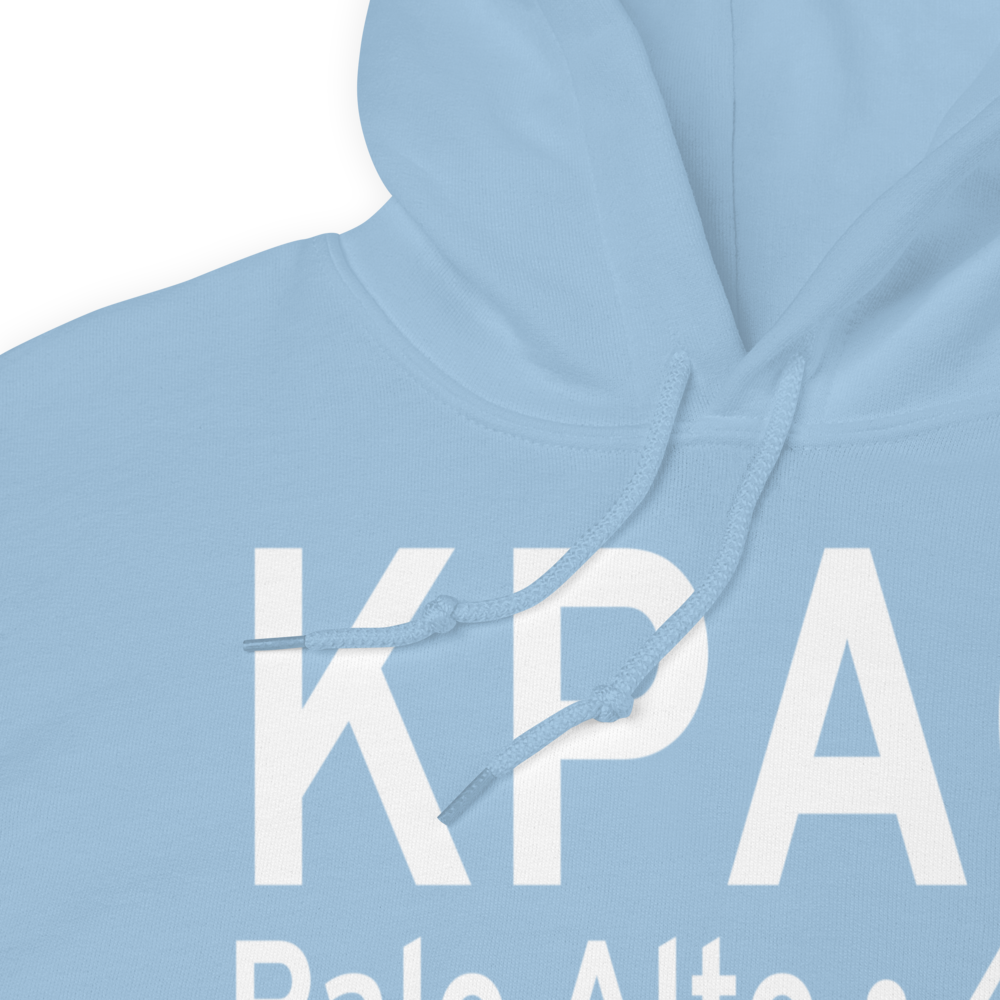 Palo Alto Airport of Santa Clara County (KPAO) ICAO Hoodie Sweatshirt 
