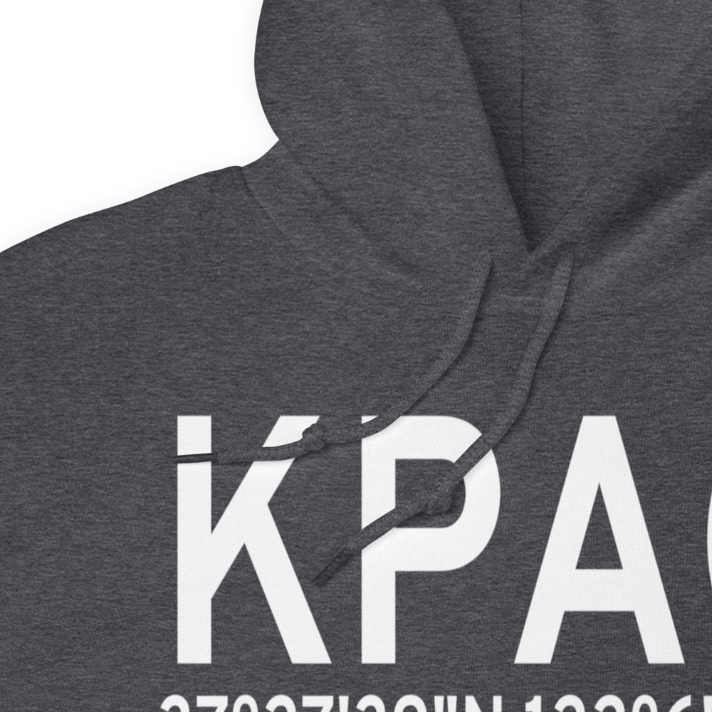 Palo Alto Airport of Santa Clara County (KPAO) ICAO Hoodie Sweatshirt 