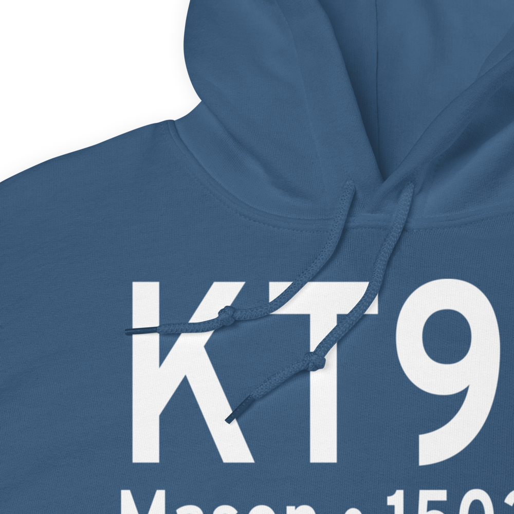 Mason County Airport (KT92) ICAO Hoodie Sweatshirt 