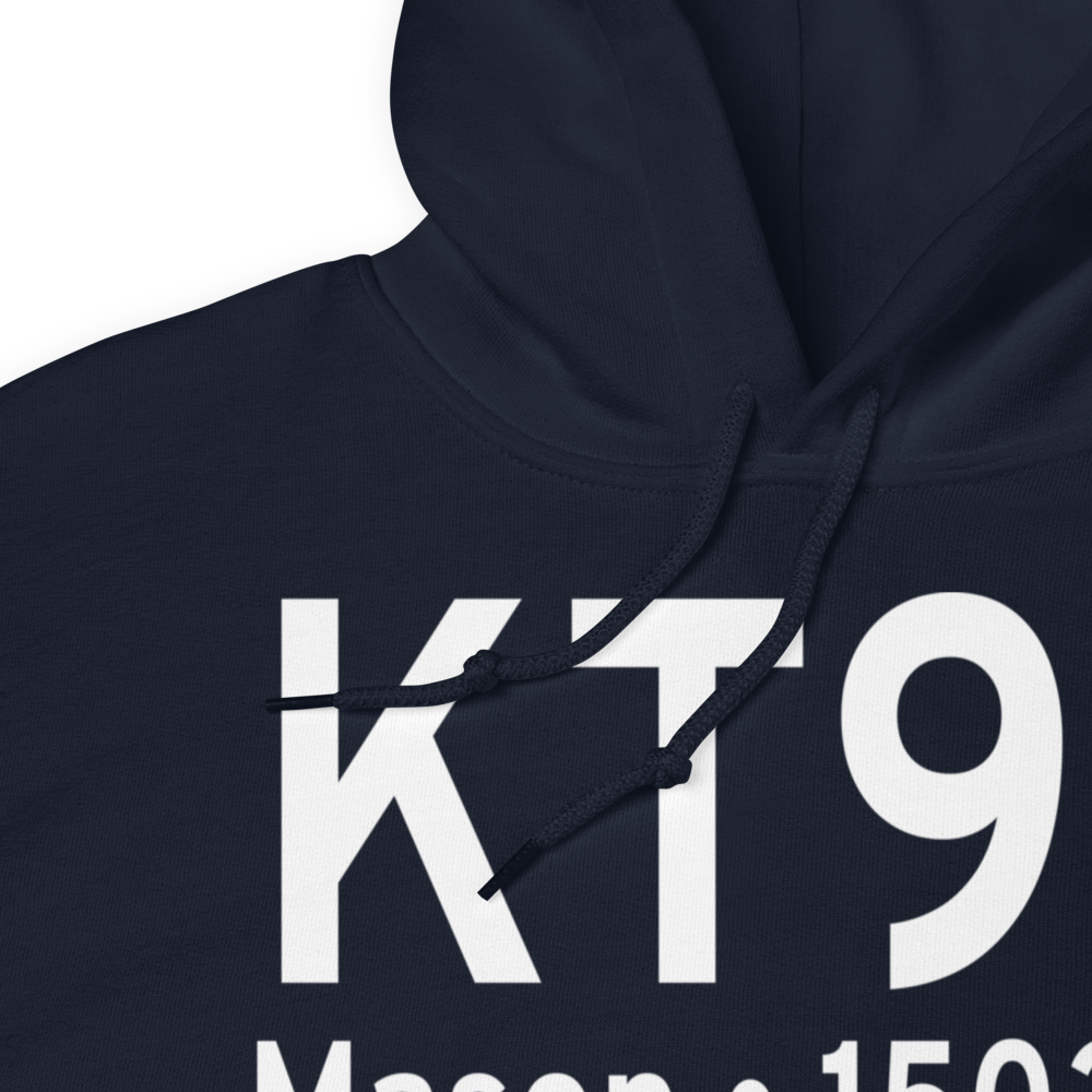 Mason County Airport (KT92) ICAO Hoodie Sweatshirt 