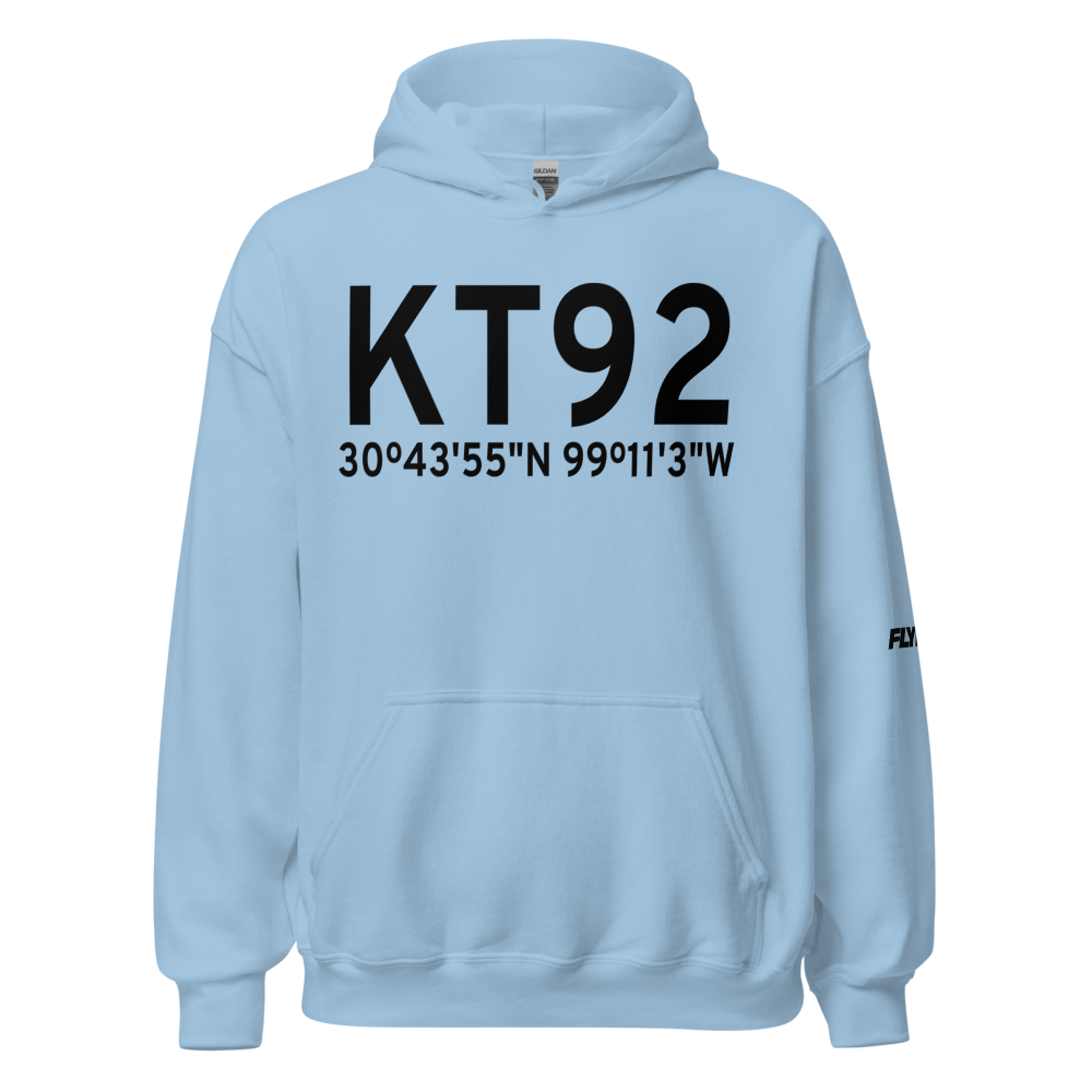 Mason County Airport (KT92) ICAO Hoodie Sweatshirt 
