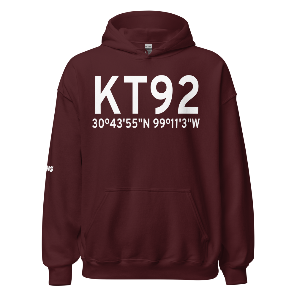 Mason County Airport (KT92) ICAO Hoodie Sweatshirt 