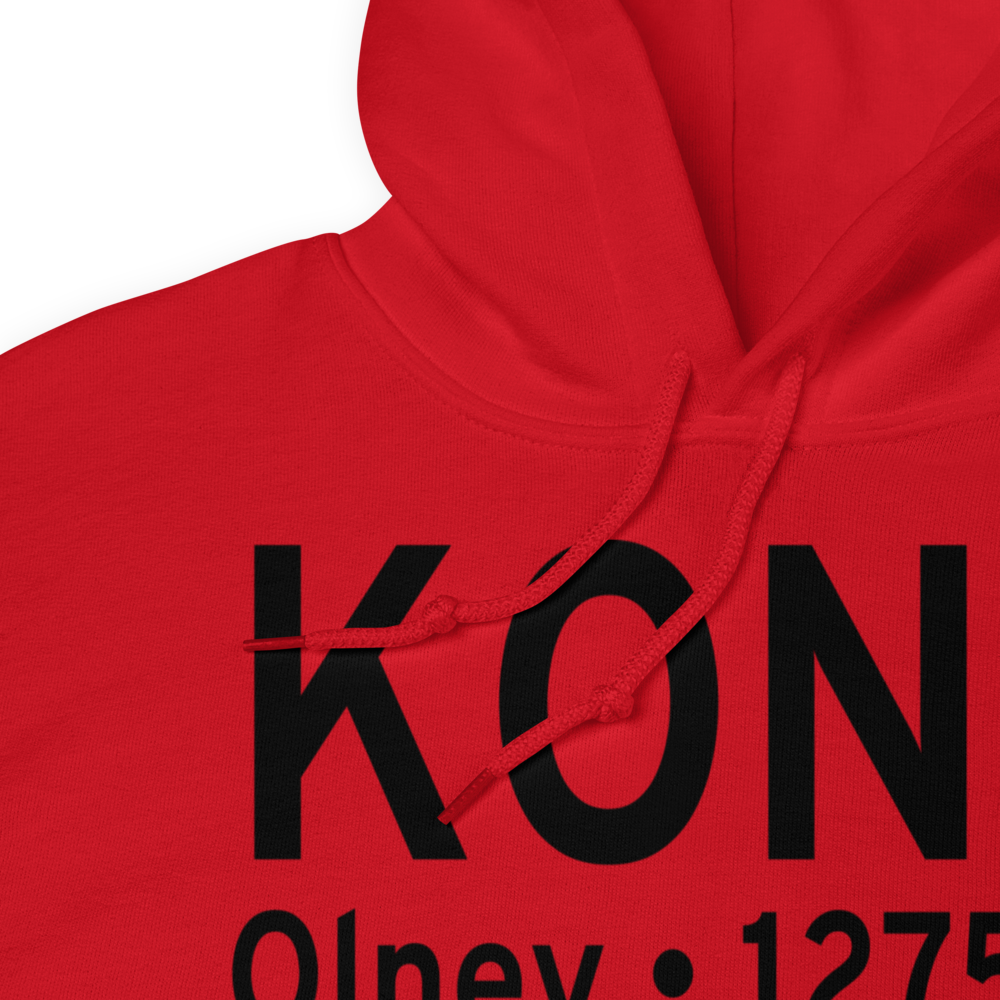 Olney Municipal Airport (KONY) ICAO Hoodie Sweatshirt 
