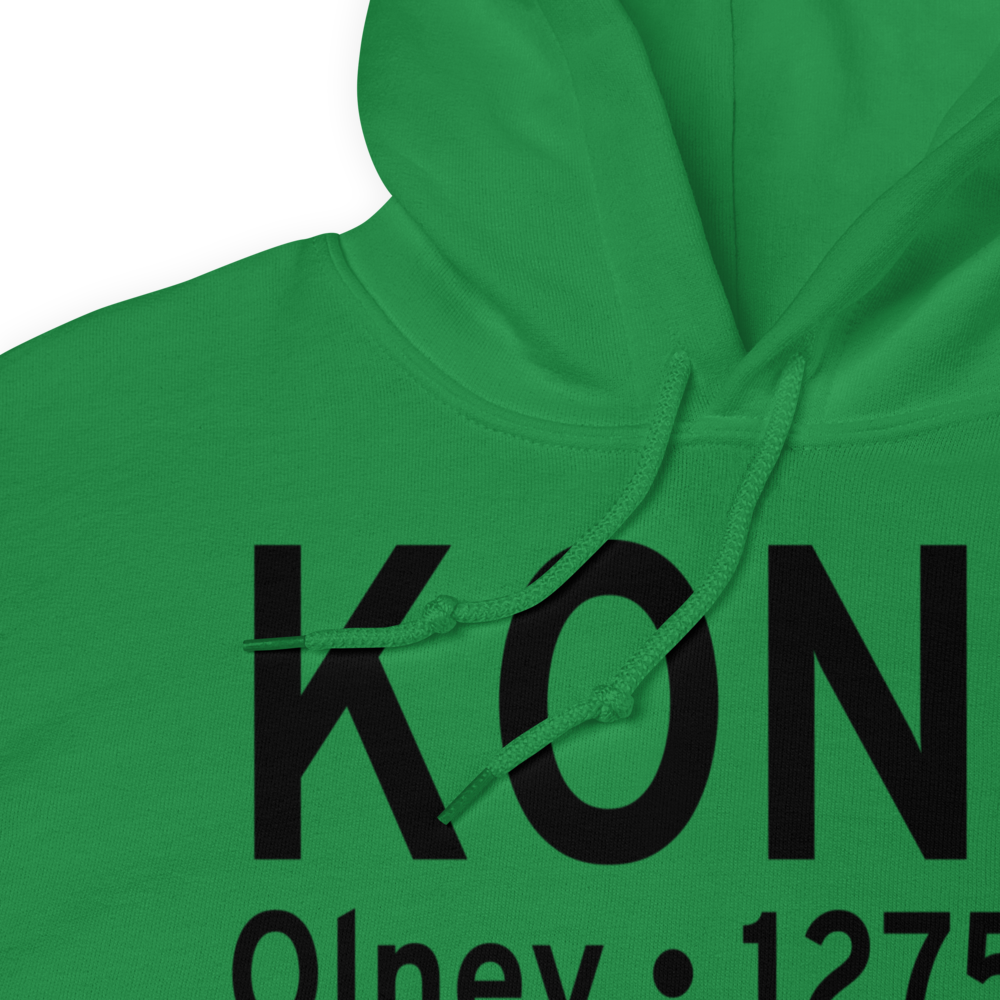 Olney Municipal Airport (KONY) ICAO Hoodie Sweatshirt 