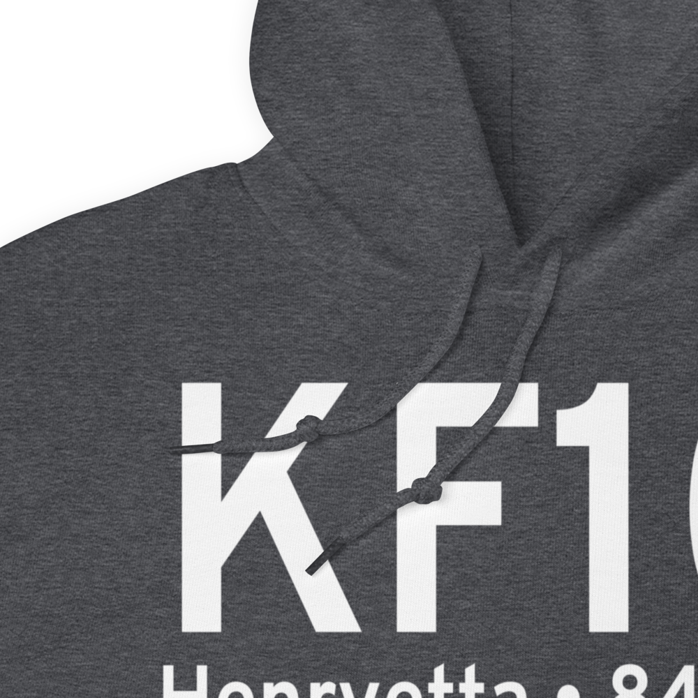 Henryetta Municipal Airport (KF10) ICAO Hoodie Sweatshirt 