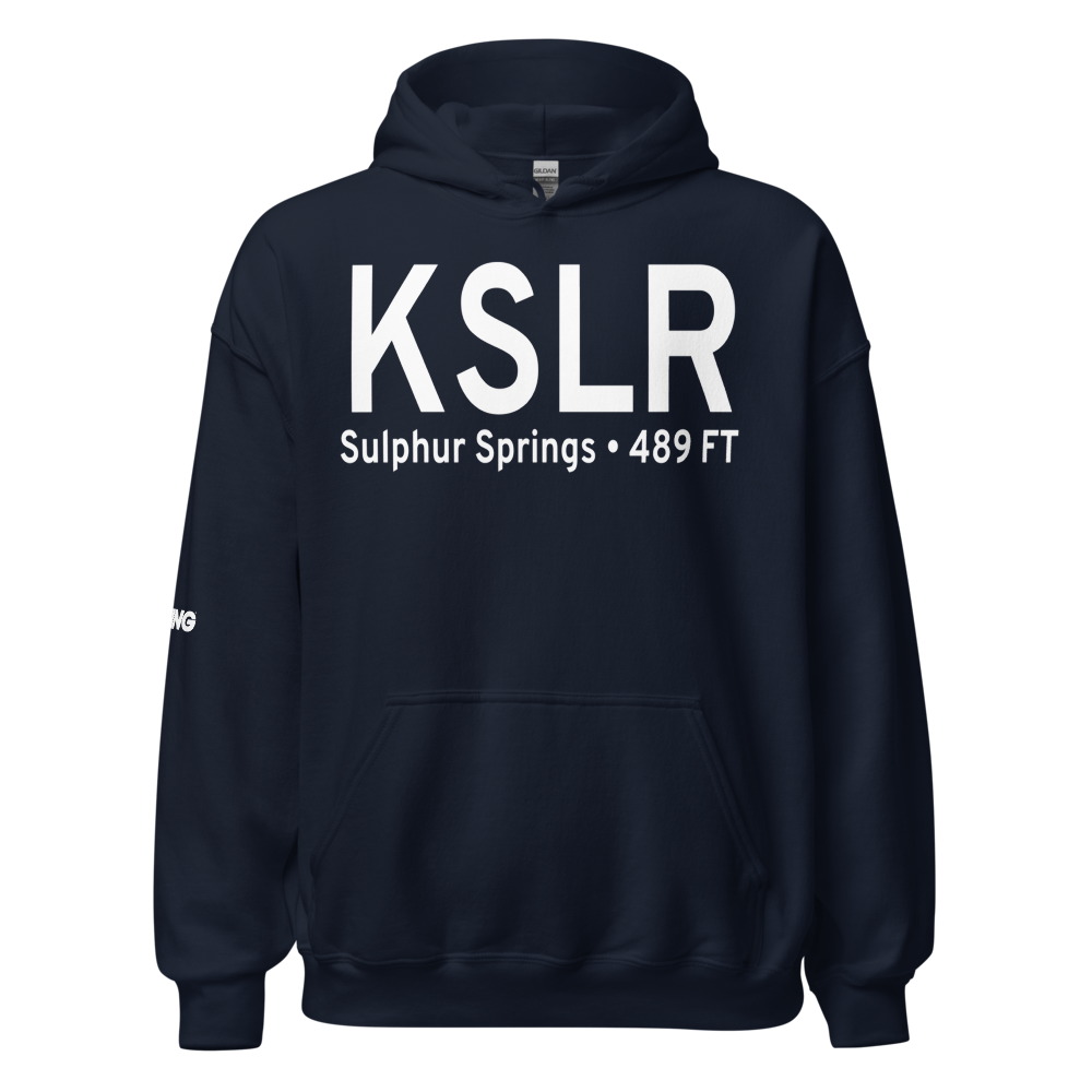 Sulphur Springs Municipal Airport (KSLR) ICAO Hoodie Sweatshirt 