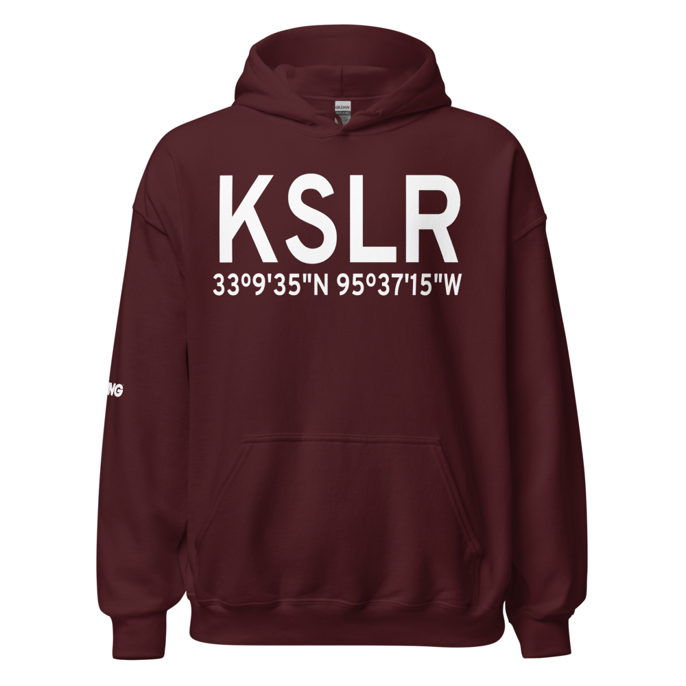 Sulphur Springs Municipal Airport (KSLR) ICAO Hoodie Sweatshirt 