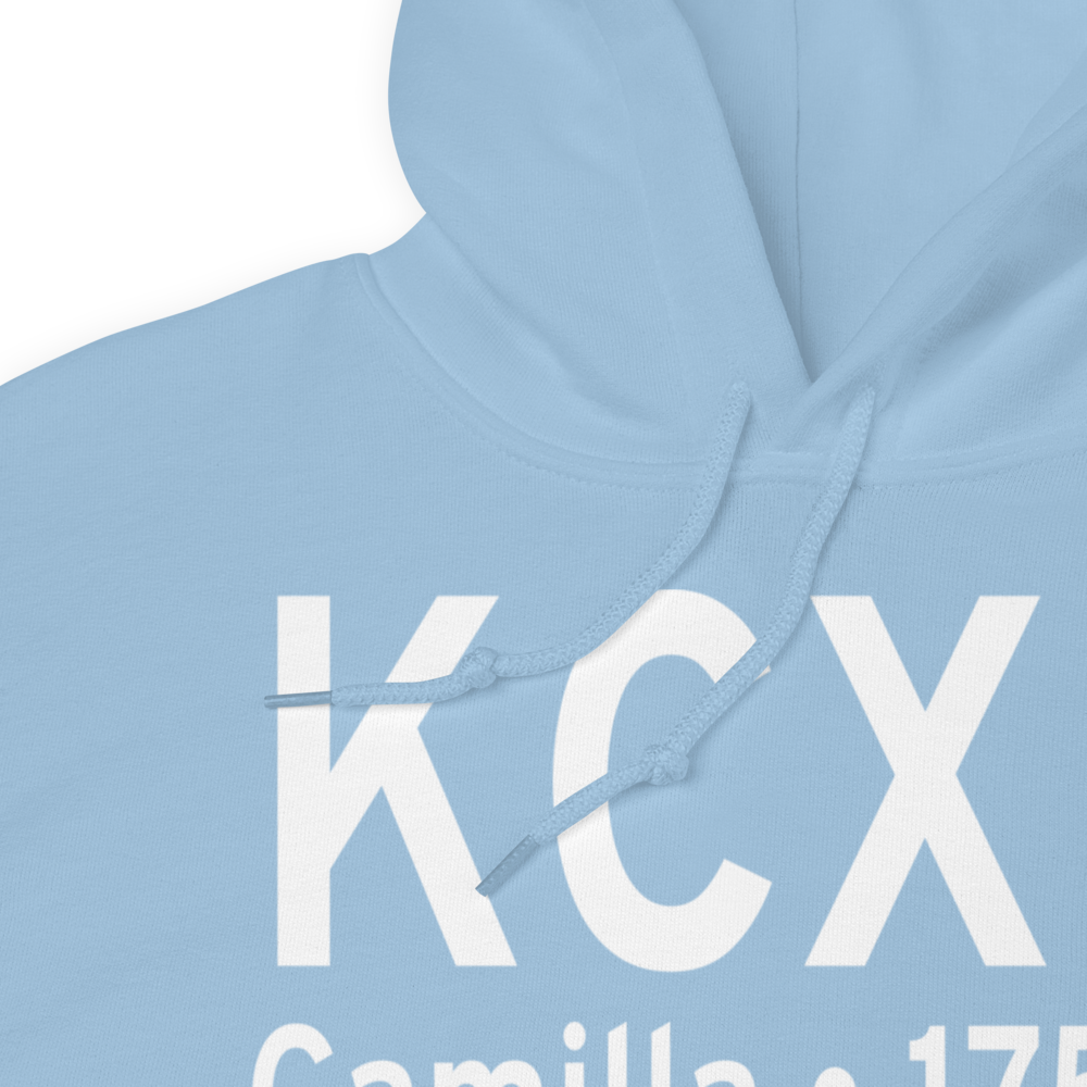 Camilla Mitchell County Airport (KCXU) ICAO Hoodie Sweatshirt 