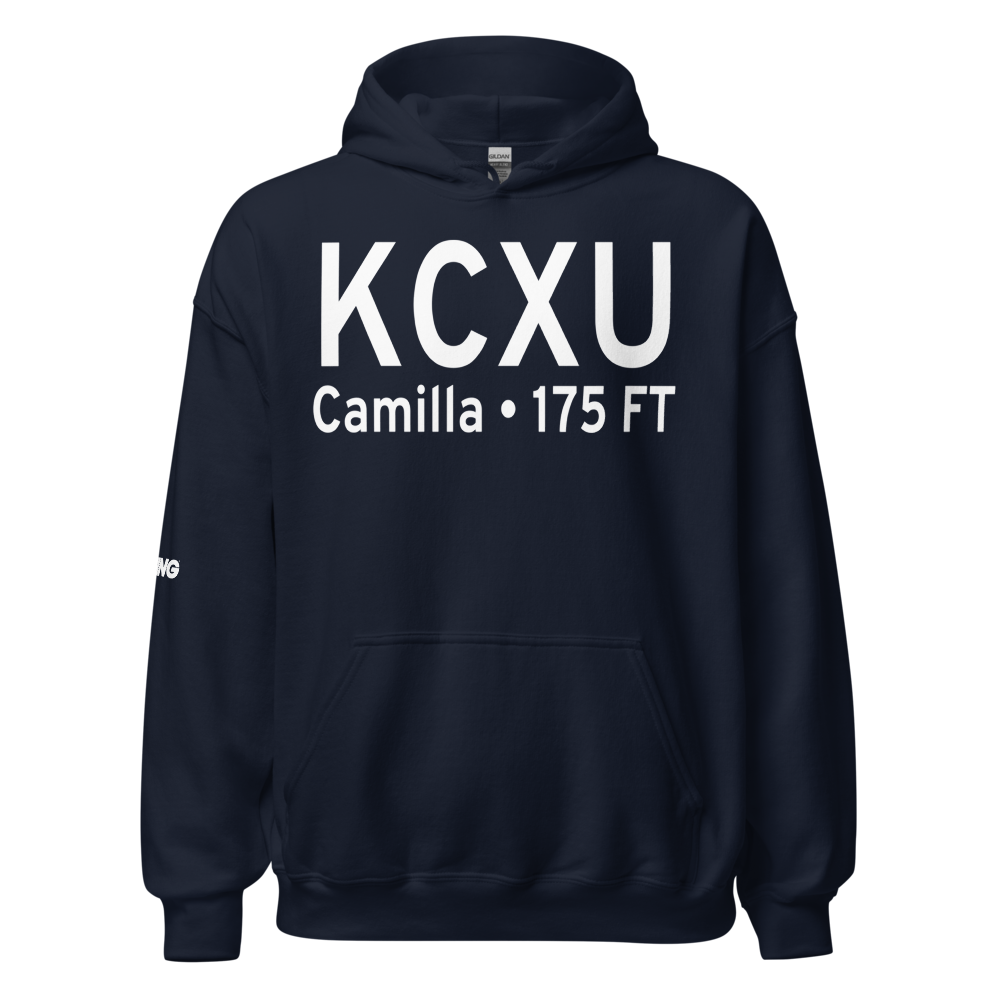 Camilla Mitchell County Airport (KCXU) ICAO Hoodie Sweatshirt 