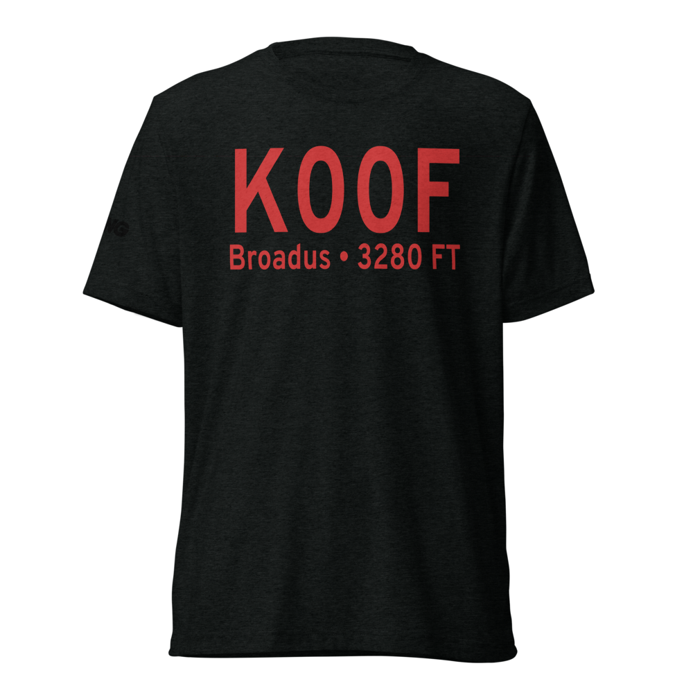 Broadus Airport (K00F) ICAO Tri-blend T-Shirt 