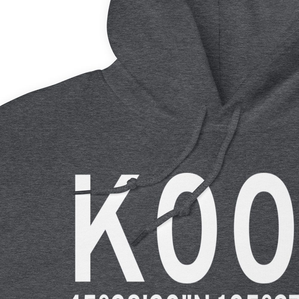 Broadus Airport (K00F) ICAO Hoodie Sweatshirt 