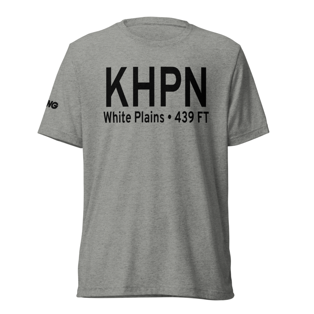 Westchester County Airport (KHPN) ICAO Tri-blend T-Shirt 