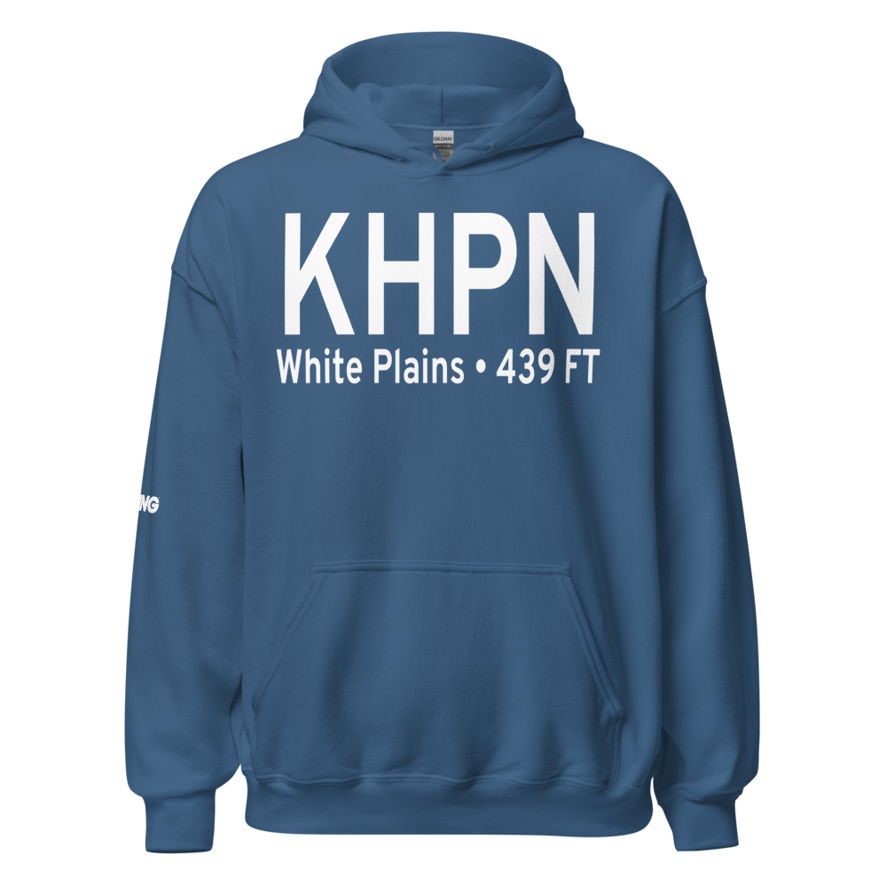 Westchester County Airport (KHPN) ICAO Hoodie Sweatshirt 