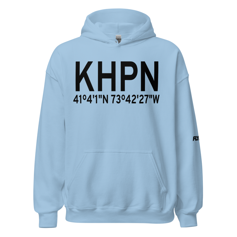 Westchester County Airport (KHPN) ICAO Hoodie Sweatshirt 