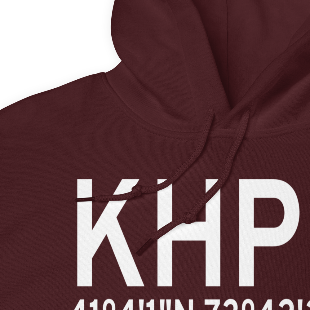 Westchester County Airport (KHPN) ICAO Hoodie Sweatshirt 