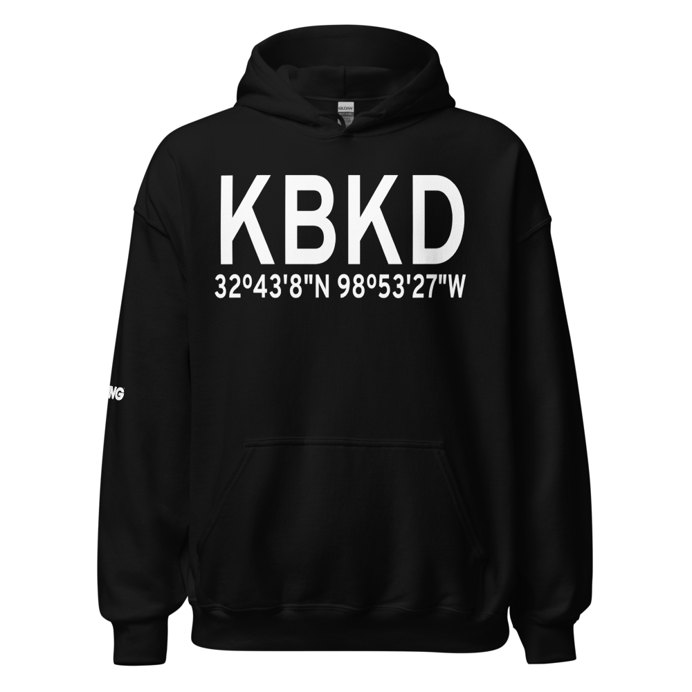 Stephens County Airport (KBKD) ICAO Hoodie Sweatshirt 