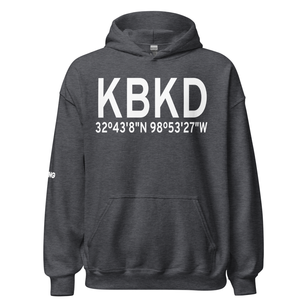 Stephens County Airport (KBKD) ICAO Hoodie Sweatshirt 