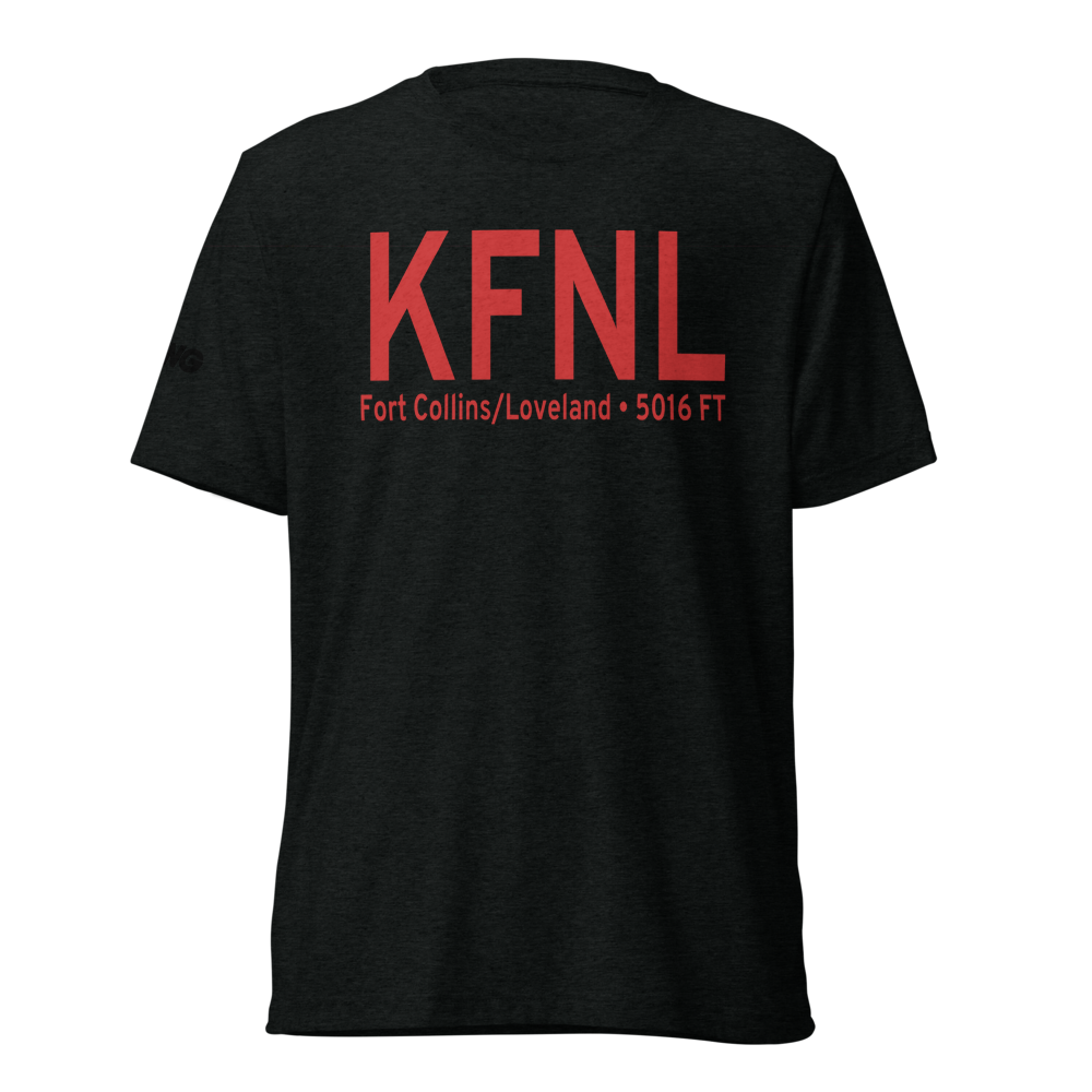Northern Colorado Regional Airport (KFNL) ICAO Tri-blend T-Shirt 