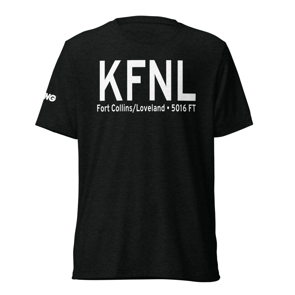 Northern Colorado Regional Airport (KFNL) ICAO Tri-blend T-Shirt 