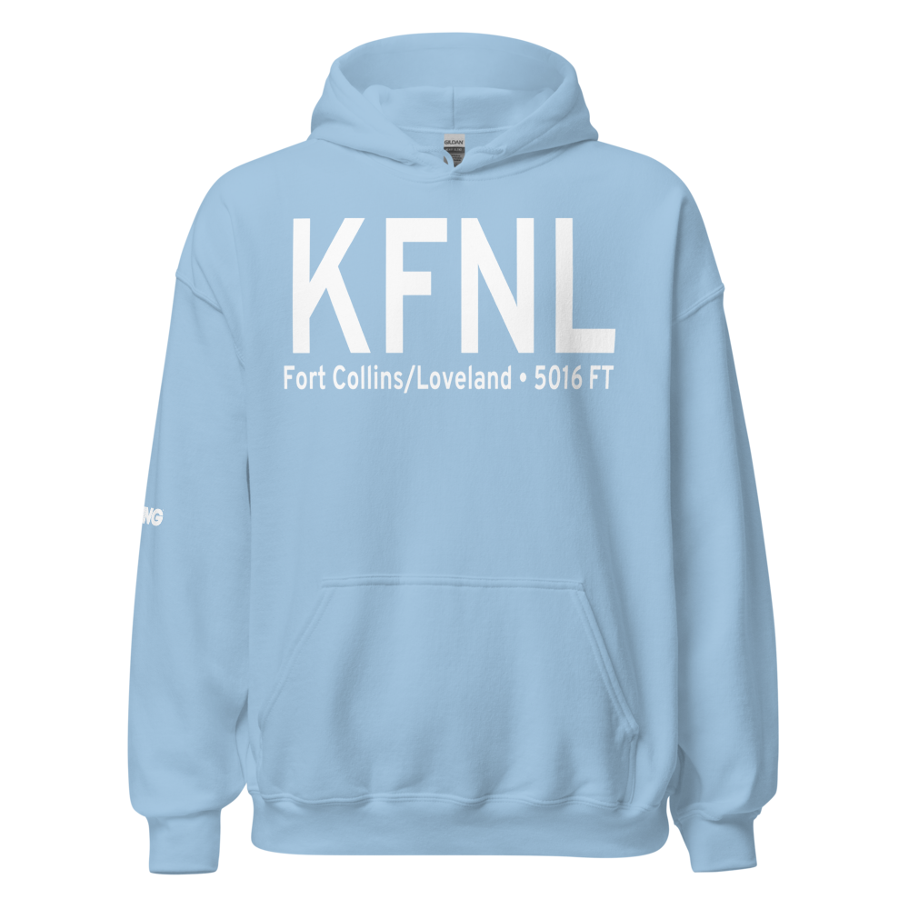 Northern Colorado Regional Airport (KFNL) ICAO Hoodie Sweatshirt 
