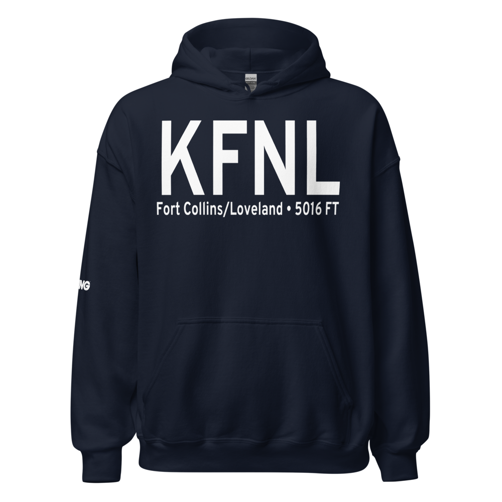 Northern Colorado Regional Airport (KFNL) ICAO Hoodie Sweatshirt 