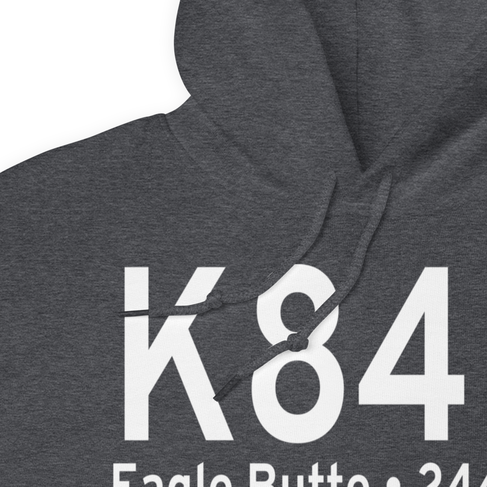Cheyenne Eagle Butte Airport (K84D) ICAO Hoodie Sweatshirt 