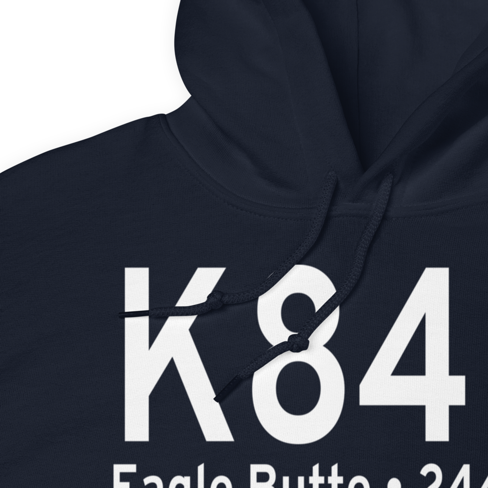 Cheyenne Eagle Butte Airport (K84D) ICAO Hoodie Sweatshirt 
