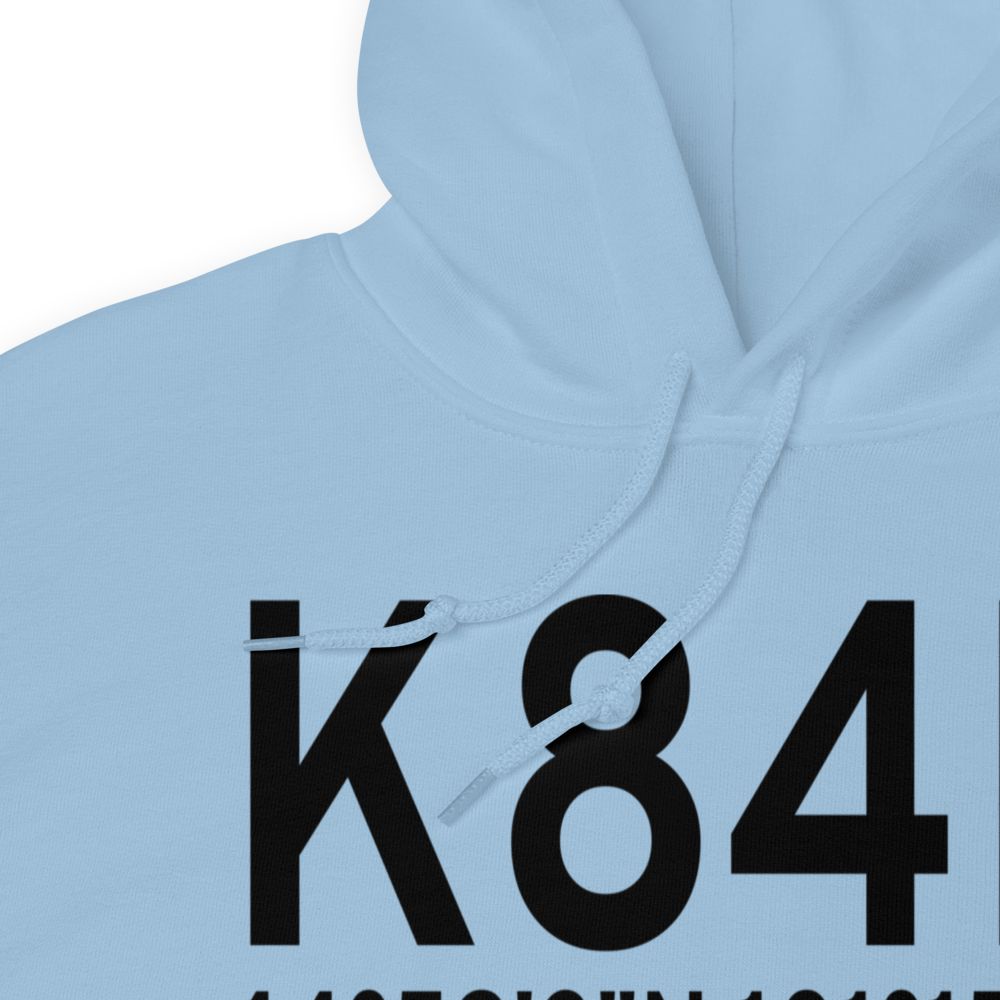 Cheyenne Eagle Butte Airport (K84D) ICAO Hoodie Sweatshirt 